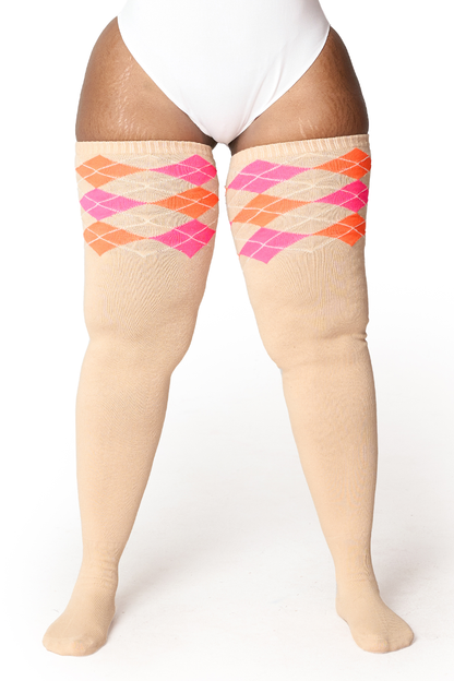 Thunda Tūbbies - Argyle - Tropical Taupe