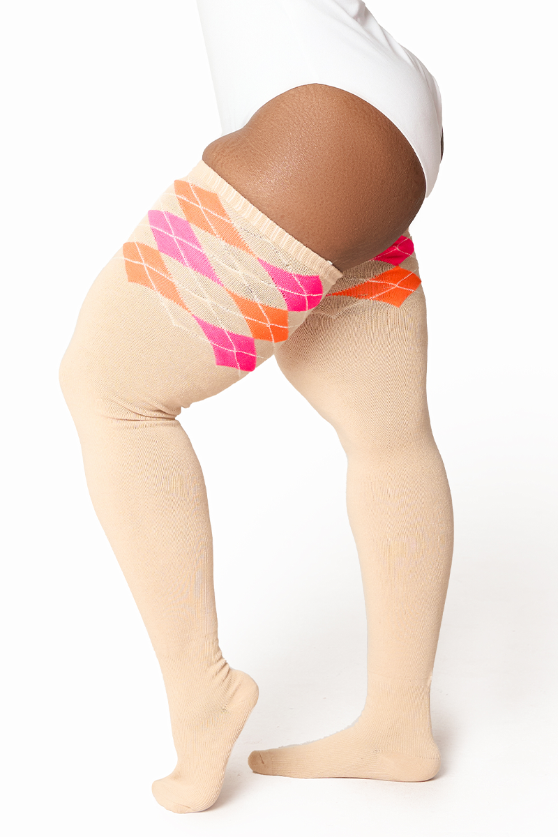 Thunda Tūbbies - Argyle - Tropical Taupe