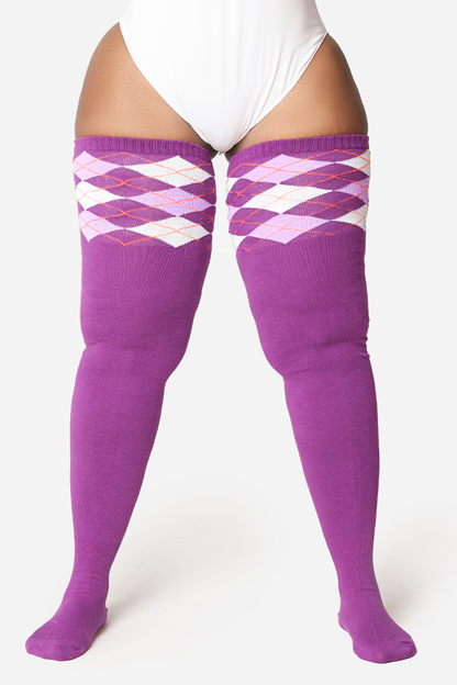 Thunda Tūbbies - Argyle - Plum Berry