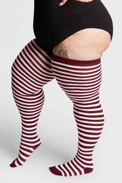 Thunda Tūbbies - Garnet & White Stripes
